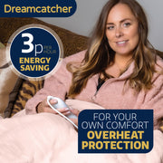 Dreamcatcher Dreamcatcher XL Electric Blanket | Pink Heated Fleece Over Throw