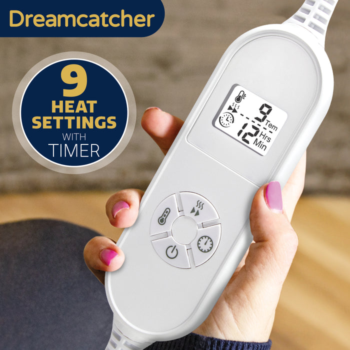 Dreamcatcher Dreamcatcher XL Electric Blanket | Pink Heated Fleece Over Throw