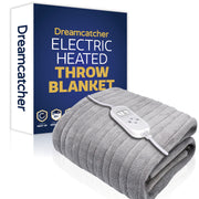 Dreamcatcher Dreamcatcher XL Electric Blanket | Silver Heated Fleece Over Throw