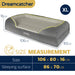 Dreamcatcher Dreamcatcher XL Large Dog Bed | Memory Foam Orthopedic Grey Bolster Pet Bed