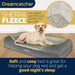 Dreamcatcher Dreamcatcher XL Large Dog Bed | Memory Foam Orthopedic Grey Bolster Pet Bed