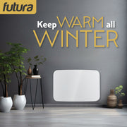 Futura Futura 1000W White WiFi Smart Curved Panel Heater Wall Mounted