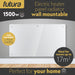 Futura Futura 1500W White Glass Electric Panel Heater WiFi Wall Mounted