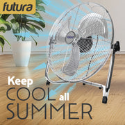 Futura Futura 16” Metal Floor Fan | High Velocity Industrial Fan