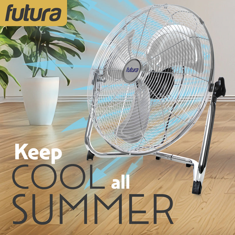 Futura Futura 16” Metal Floor Fan | High Velocity Industrial Fan