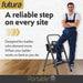 Futura Futura 2 Step Ladder Grey | Folding Step Stool Heavy Duty 150Kg Capacity