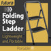 Futura Futura 2 Step Ladder Grey | Folding Step Stool Heavy Duty 150Kg Capacity