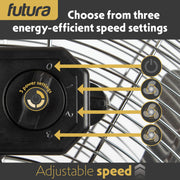 Futura Futura 20” Metal Floor Fan | Large High Velocity Industrial Fan