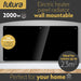 Futura Futura 2000W Black Glass Electric Panel Heater WiFi Wall Mounted