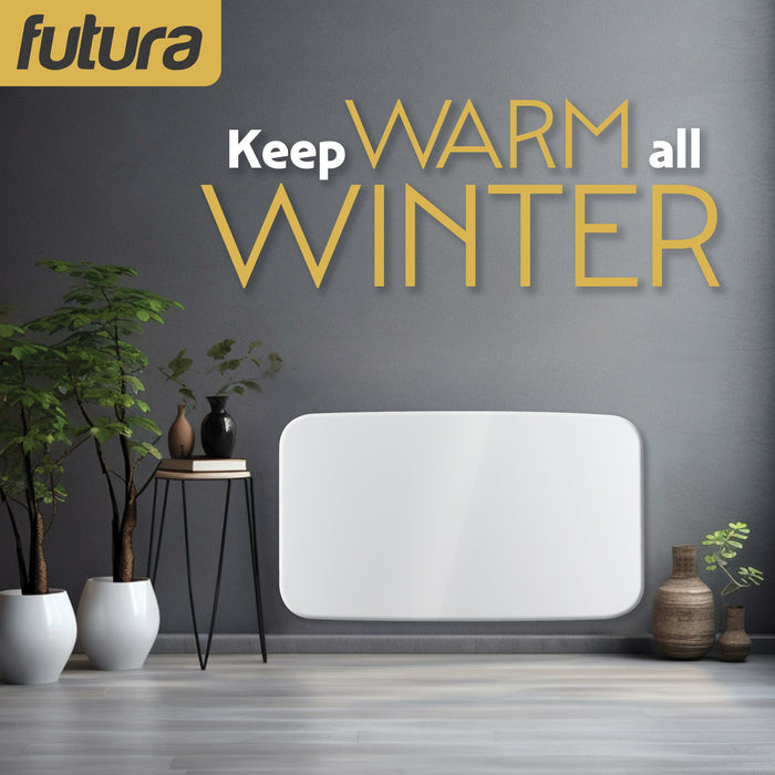 Futura Futura 2000W White WiFi Smart Curved Panel Heater Wall Mounted