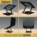 Futura Futura Adjustable Laptop Computer Stand | Foldable Notebook Riser - Black