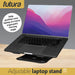 Futura Futura Adjustable Laptop Computer Stand | Foldable Notebook Riser - Black