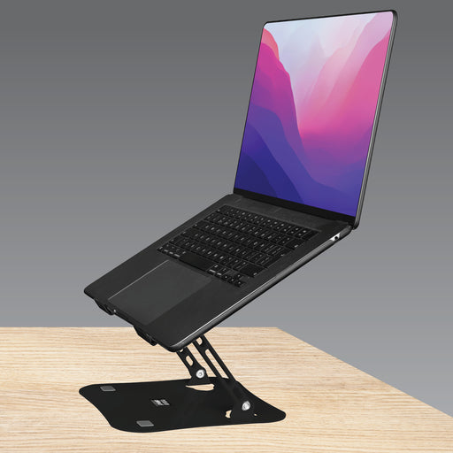 Futura Futura Adjustable Laptop Computer Stand | Foldable Notebook Riser - Black