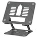 Futura Futura Adjustable Laptop Computer Stand | Foldable Notebook Riser - Grey