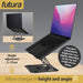 Futura Futura Adjustable Laptop Computer Stand | Foldable Notebook Riser - Grey