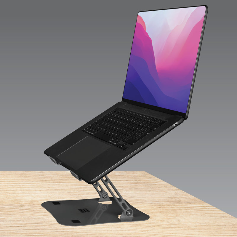 Futura Futura Adjustable Laptop Computer Stand | Foldable Notebook Riser - Grey