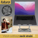 Futura Futura Adjustable Laptop Computer Stand | Foldable Notebook Riser - Silver