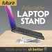 Futura Futura Adjustable Laptop Computer Stand | Foldable Notebook Riser - White