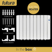 Futura Futura Electric Oil Radiator Heater | 1500W Wall Mounted Space Heater