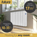 Futura Futura Electric Oil Radiator Heater | 1500W Wall Mounted Space Heater