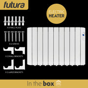 Futura Futura Electric Oil Radiator Heater | 1800W Wall Mounted Space Heater