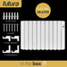 Futura Futura Electric Oil Radiator Heater | 1800W Wall Mounted Space Heater