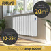 Futura Futura Electric Oil Radiator Heater | 1800W Wall Mounted Space Heater