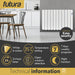 Futura Futura Electric Oil Radiator Heater | 1800W Wall Mounted Space Heater
