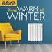 Futura Futura Electric Oil Radiator Heater | 600W Wall Mounted Space Heater