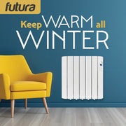 Futura Futura Electric Oil Radiator Heater | 900W Wall Mounted Space Heater