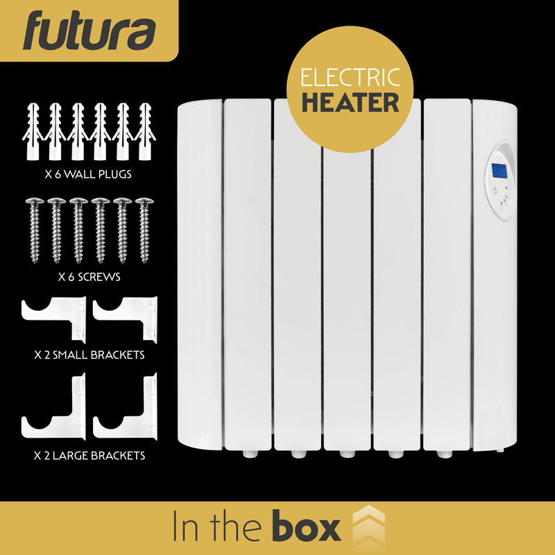 Futura Futura Electric Oil Radiator Heater | 900W Wall Mounted Space Heater