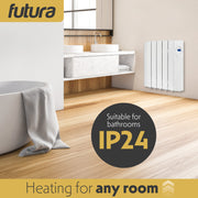 Futura Futura Electric Oil Radiator Heater | 900W Wall Mounted Space Heater