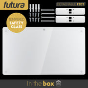 Futura Futura Electric Wall Panel Heater 1500W | Bathroom Safe White Glass