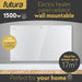 Futura Futura Electric Wall Panel Heater 1500W | Bathroom Safe White Glass