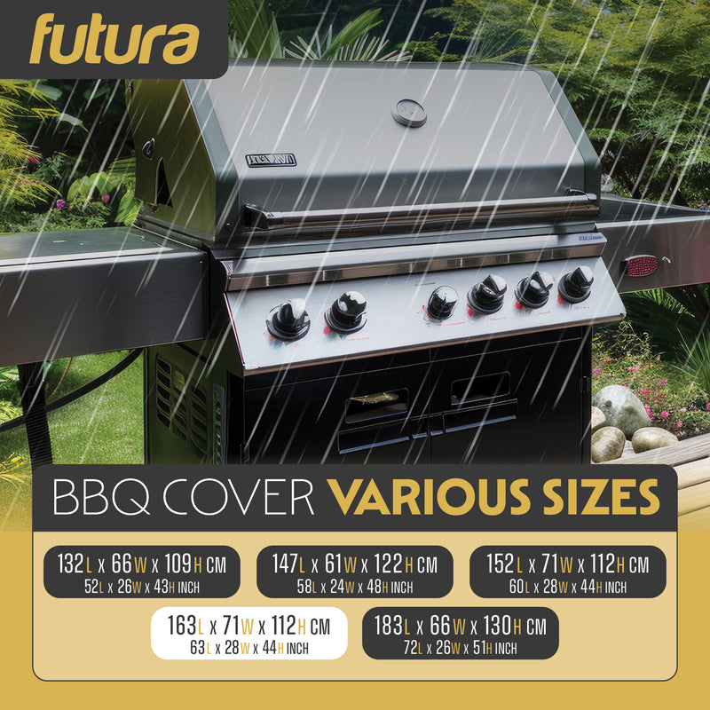 Futura Extra Large BBQ Cover Waterproof Heavy Duty Grill Cover 163cm futura-extra-large-bbq-cover-waterproof-heavy-duty-grill-cover-163cm