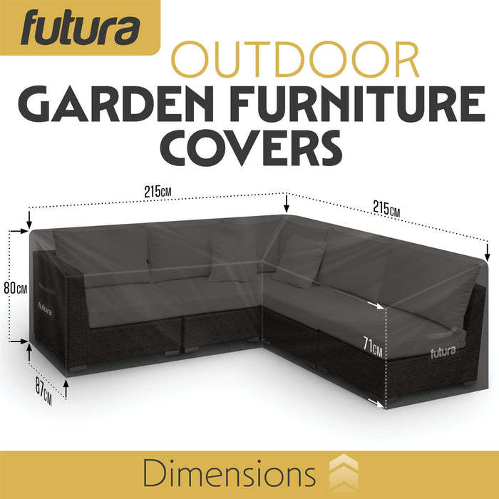Futura Futura Garden Furniture Cover Outdoors | Waterproof L Shaped 215x215cm