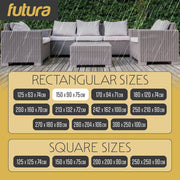 Futura Futura Garden Furniture Cover Outdoors | Waterproof Rectangular 150cm