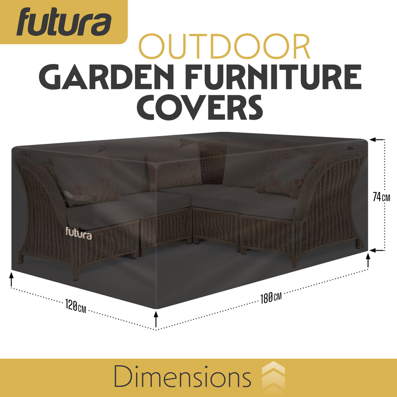 Futura Futura Garden Furniture Cover Outdoors | Waterproof Rectangular 180cm