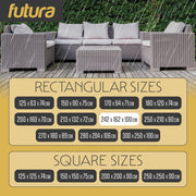 Futura Futura Garden Furniture Cover Outdoors | Waterproof Rectangular 242cm