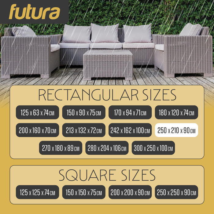 Futura Futura Garden Furniture Cover Outdoors | Waterproof Rectangular 250cm