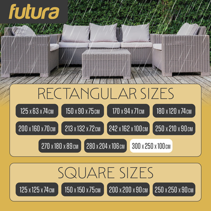 Futura Futura Garden Furniture Cover Outdoors | Waterproof Rectangular 300cm