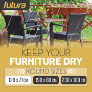 Futura Futura Garden Furniture Cover Outdoors | Waterproof Round 128cm