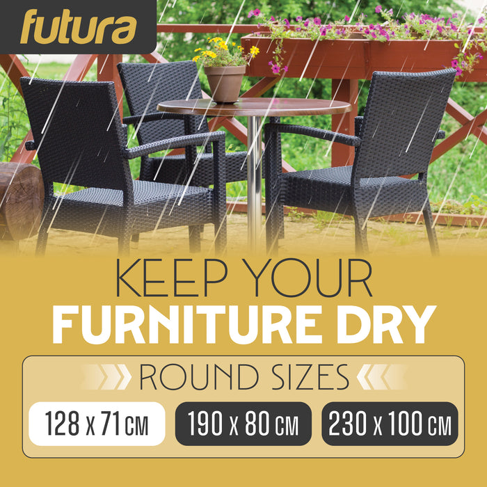 Futura Futura Garden Furniture Cover Outdoors | Waterproof Round 128cm