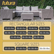Futura Futura Garden Furniture Cover Outdoors | Waterproof Square 250cm Cover