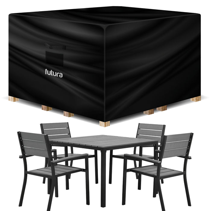 Futura Direct Futura Garden Furniture Cover Weatherproof 125 x 125 x 74cm Square Heavy Duty Rip Resistant Oxford Fabric