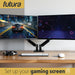 Futura Futura Gas Dual Monitor Stand | 13–32” Computer Desk Screens Monitor Arm