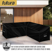 Futura Futura Lawn Furniture Outdoor Covers | L Shaped Garden Covers 215cm