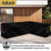 Futura Futura Lawn Furniture Outdoor Covers | L Shaped Garden Covers 260cm