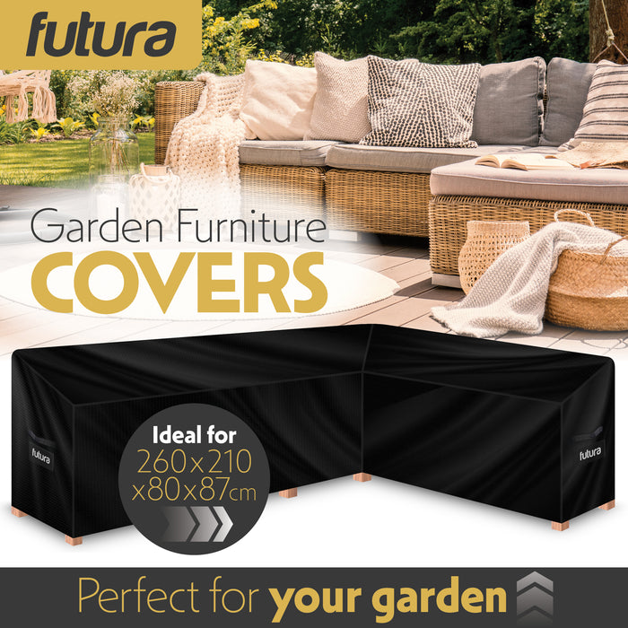 Futura Futura Lawn Furniture Outdoor Covers | L Shaped Garden Covers 260cm
