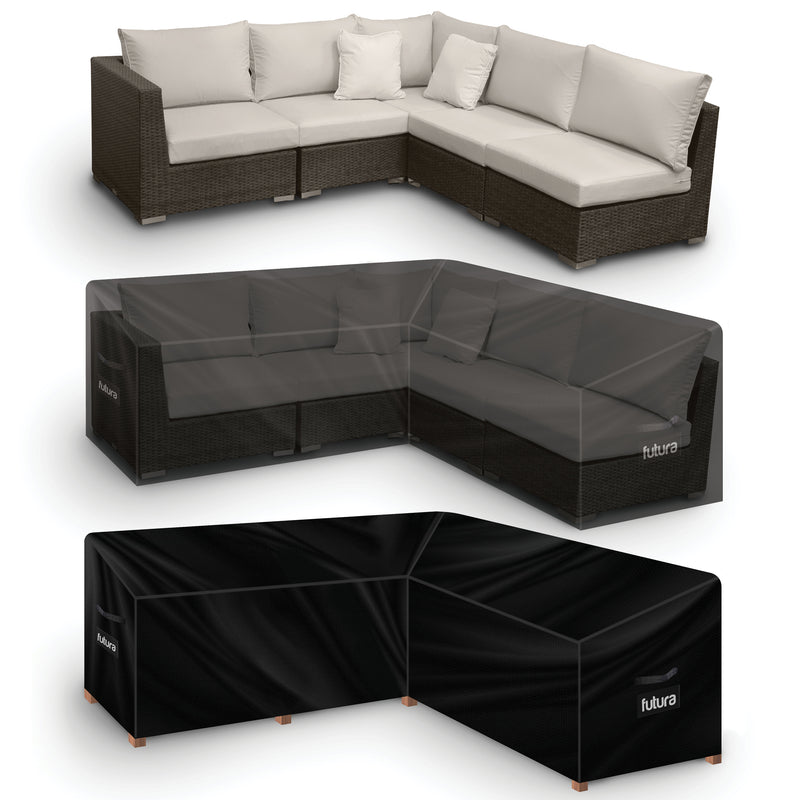 Futura Futura Lawn Furniture Outdoor Covers | L Shaped Garden Covers 260cm